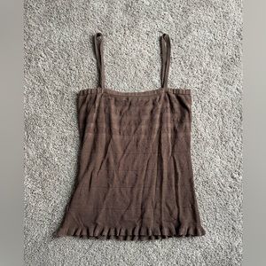 NWT Hugo Boss brown knit tank
